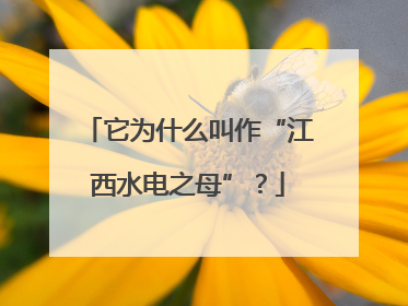 它为什么叫作“江西水电之母”？