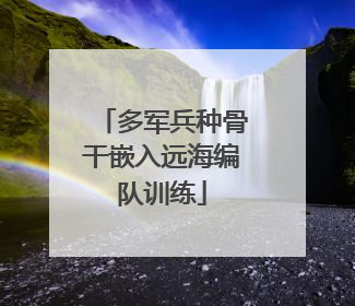多军兵种骨干嵌入远海编队训练