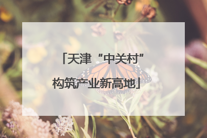 天津“中关村”构筑产业新高地