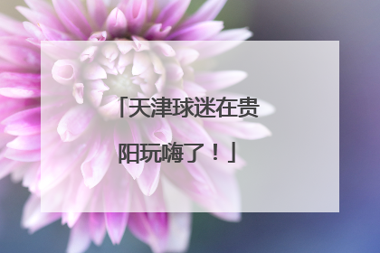 天津球迷在贵阳玩嗨了！