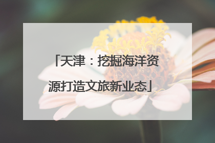 天津：挖掘海洋资源打造文旅新业态