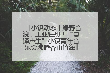 小镇动态丨绿野音浪，工业狂想！“夏铎声生”小镇青年音乐会沸腾香山竹海