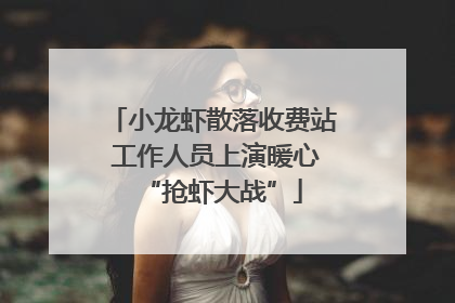 小龙虾散落收费站 工作人员上演暖心“抢虾大战”