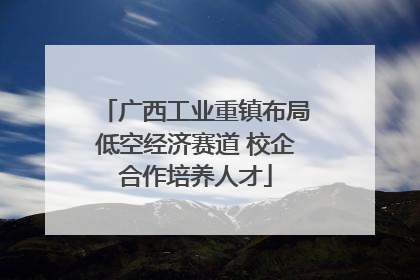 广西工业重镇布局低空经济赛道 校企合作培养人才