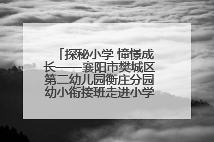 探秘小学 憧憬成长——襄阳市樊城区第二幼儿园衡庄分园幼小衔接班走进小学开展参观体验活动