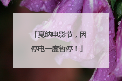 戛纳电影节，因停电一度暂停！