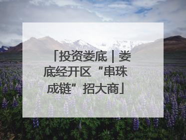 投资娄底｜娄底经开区“串珠成链”招大商