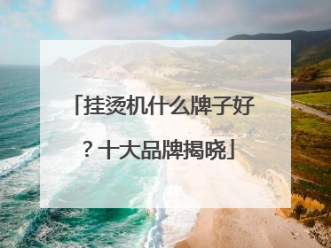挂烫机什么牌子好？十大品牌揭晓