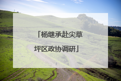 杨继承赴尖草坪区政协调研