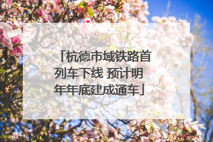 杭德市域铁路首列车下线 预计明年年底建成通车