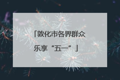 敦化市各界群众乐享“五一”