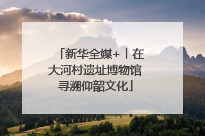 新华全媒+丨在大河村遗址博物馆寻溯仰韶文化
