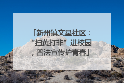 新州镇文星社区：“扫黄打非”进校园，普法宣传护青春