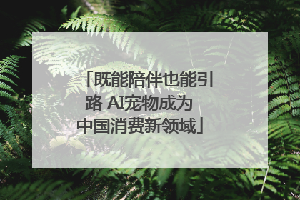 既能陪伴也能引路 AI宠物成为中国消费新领域