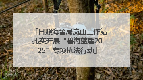 日照海警局岚山工作站扎实开展“碧海蓝盾2025”专项执法行动