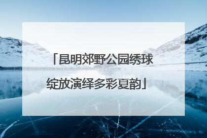 昆明郊野公园绣球绽放演绎多彩夏韵