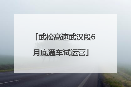 武松高速武汉段6月底通车试运营