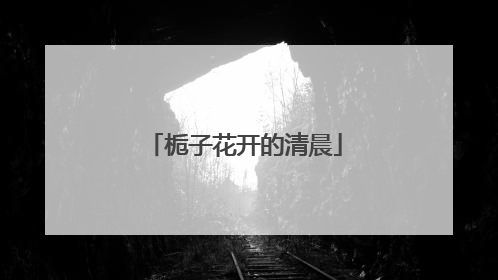 栀子花开的清晨