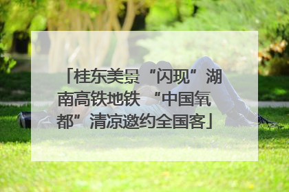 桂东美景“闪现”湖南高铁地铁 “中国氧都”清凉邀约全国客
