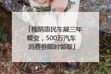 槐荫惠民车展三年蝶变，500万汽车消费券限时领取