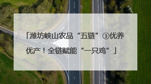 潍坊峡山农品“五链”③优养优产！全链赋能“一只鸡”