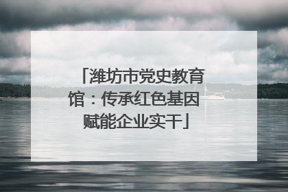 潍坊市党史教育馆：传承红色基因 赋能企业实干