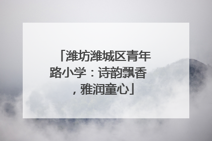 潍坊潍城区青年路小学：诗韵飘香，雅润童心