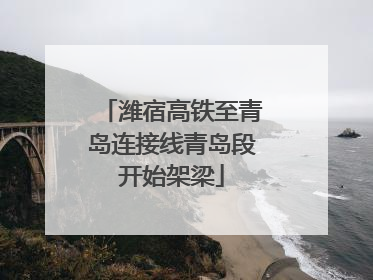 潍宿高铁至青岛连接线青岛段开始架梁