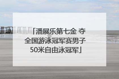 潘展乐第七金 夺全国游泳冠军赛男子50米自由泳冠军