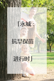 永城：抗旱保苗进行时