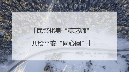 民警化身“粽艺师” 共绘平安“同心圆”