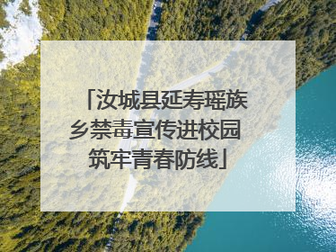 汝城县延寿瑶族乡禁毒宣传进校园 筑牢青春防线