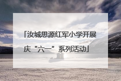 汝城思源红军小学开展庆“六一”系列活动
