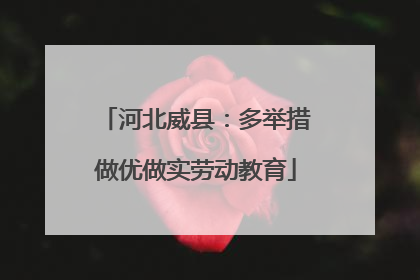 河北威县：多举措做优做实劳动教育