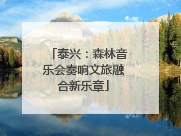泰兴：森林音乐会奏响文旅融合新乐章