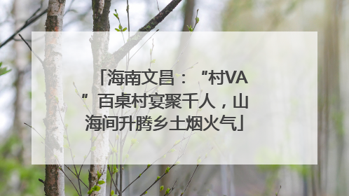 海南文昌：“村VA”百桌村宴聚千人，山海间升腾乡土烟火气