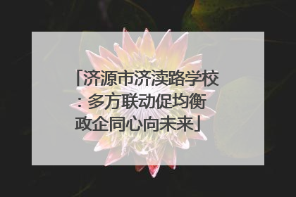 济源市济渎路学校：多方联动促均衡 政企同心向未来