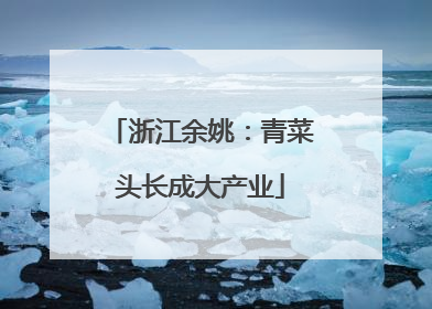 浙江余姚：青菜头长成大产业
