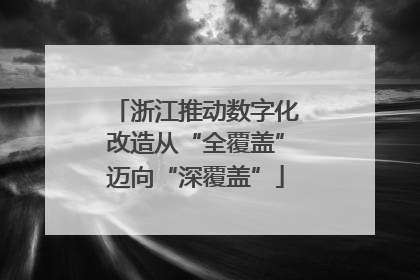 浙江推动数字化改造从“全覆盖”迈向“深覆盖”