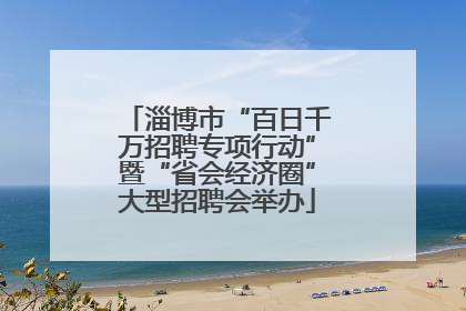 淄博市“百日千万招聘专项行动”暨“省会经济圈”大型招聘会举办