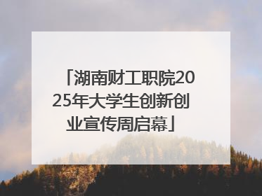 湖南财工职院2025年大学生创新创业宣传周启幕