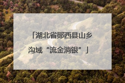 湖北省郧西县山乡沟域“流金淌银”