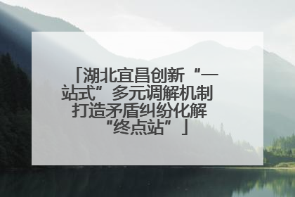 湖北宜昌创新“一站式”多元调解机制 打造矛盾纠纷化解“终点站”