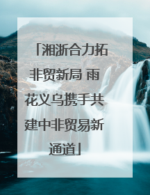湘浙合力拓非贸新局 雨花义乌携手共建中非贸易新通道
