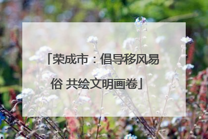 荣成市：倡导移风易俗 共绘文明画卷