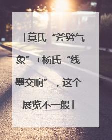 莫氏“斧劈气象”+杨氏“线墨交响”，这个展览不一般