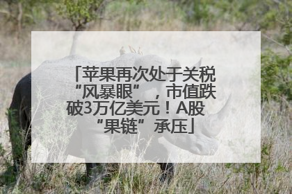苹果再次处于关税“风暴眼”，市值跌破3万亿美元！A股“果链”承压