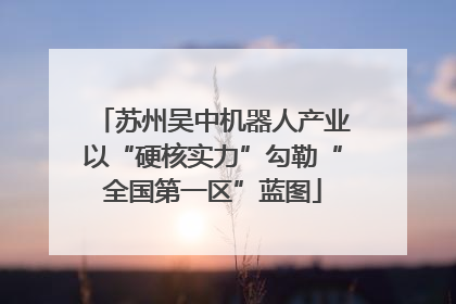 苏州吴中机器人产业以“硬核实力”勾勒“全国第一区”蓝图