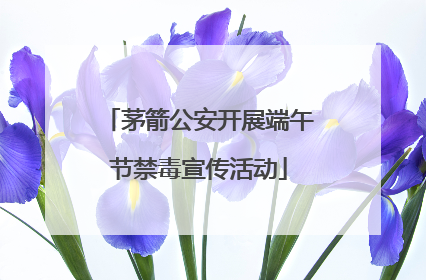 茅箭公安开展端午节禁毒宣传活动