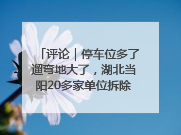 评论｜停车位多了遛弯地大了，湖北当阳20多家单位拆除围墙方便居民